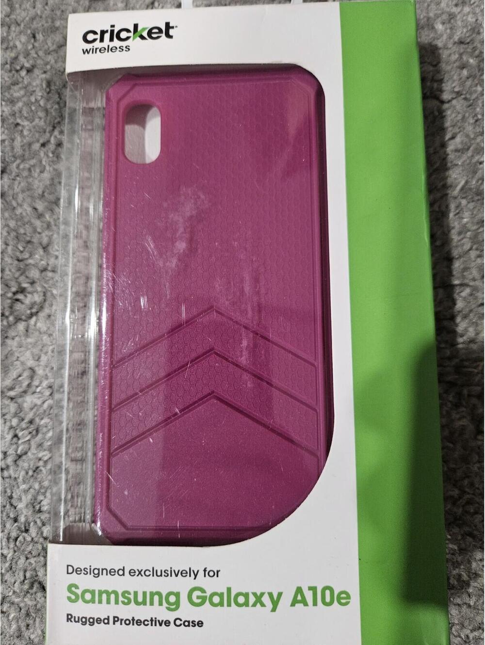 Phone Case For Samsung Galaxy A10e Cricket Brand Pink With Kickstand